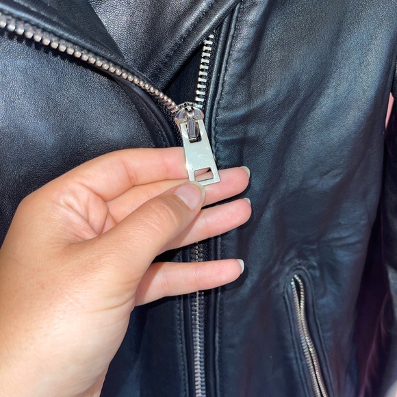 Maje leather jacket - genuine leather size 40 (S/M) - Picture 5 of 14